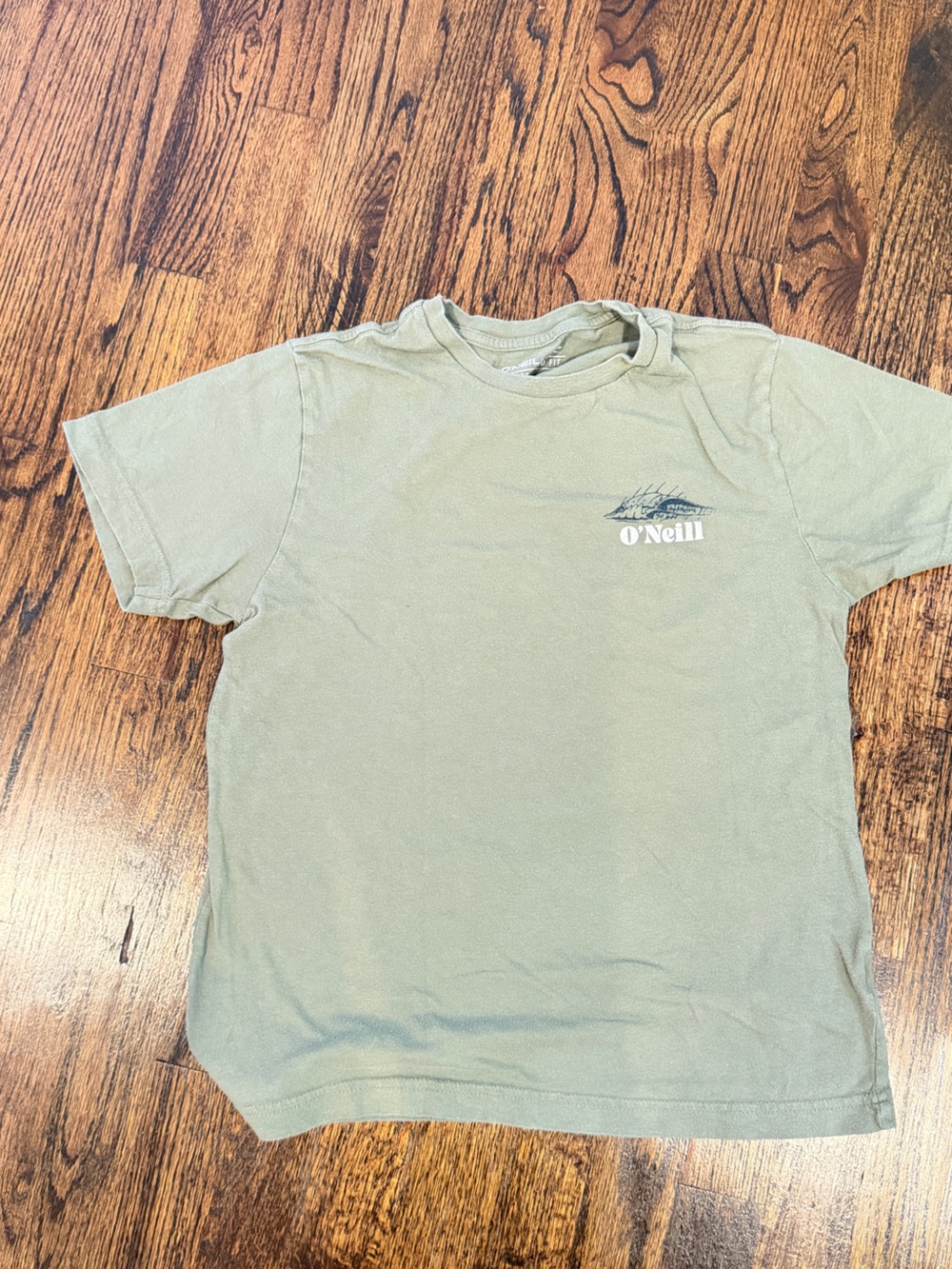 O'Neill Short Sleeve Tee in Olive Green with Chest Logo size large